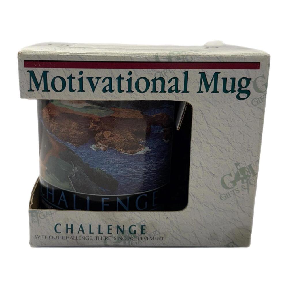 NEW Vintage Motivational Ceramic Coffee Cup – Gift - Challenge